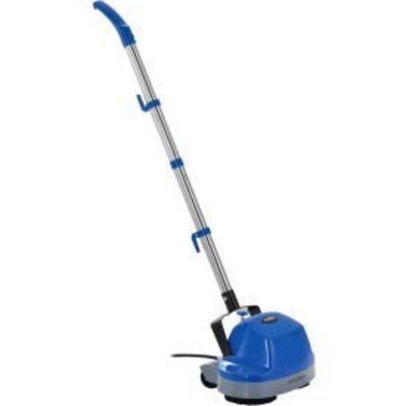 Global Equipment Mini Floor Scrubber With Floor Pads, 11" Cleaning Path PG5001